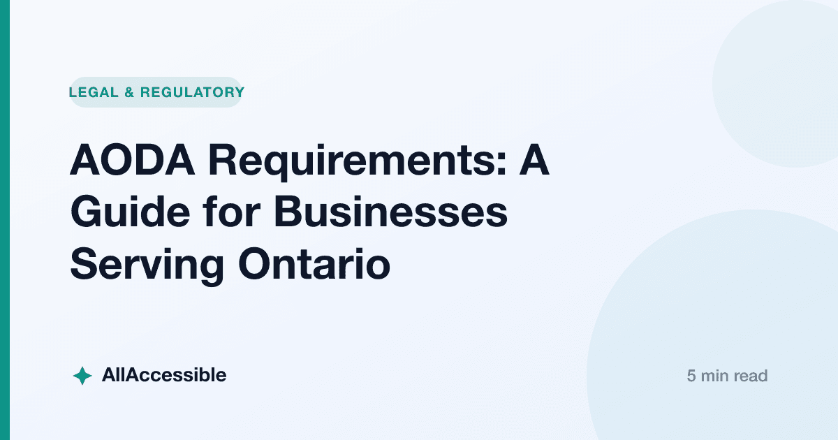 AODA Requirements: A Guide for Businesses Serving Ontario