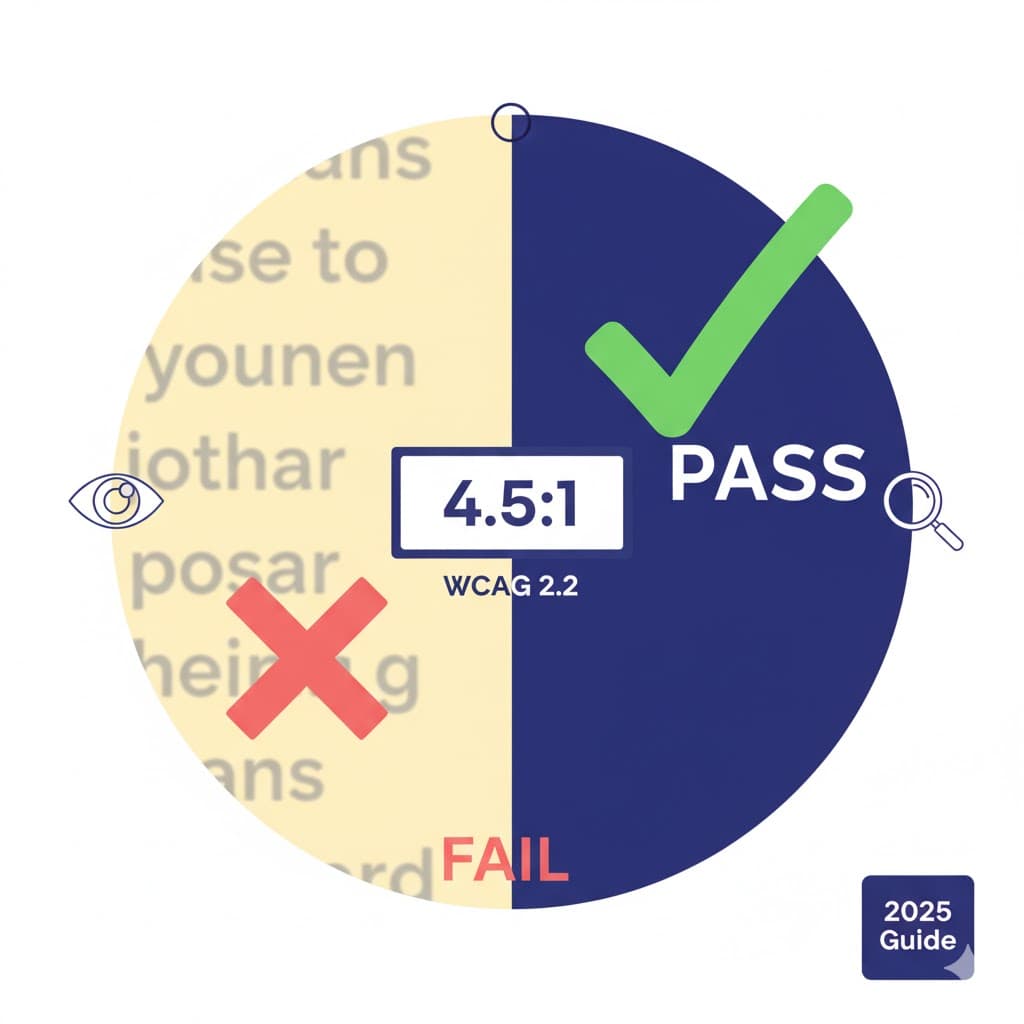 Color Contrast Accessibility: Complete WCAG 2025 Guide + Free Checker Tool